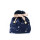 full star logo impression cheveux de sac de satin bleu foncé