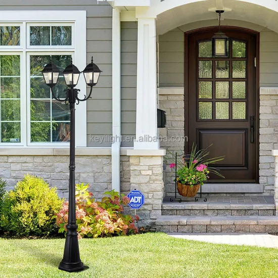Waterproof Triple Head Post Light for Backyard Landscaping