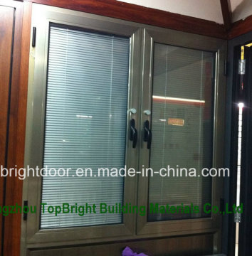 High Quality Aluminium Casement Windows with Manual Blinds