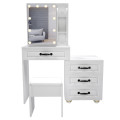 Storage Drawers Makeup Vanity Desk with Lighted Mirror