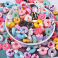 New Cute 10Pcs Slime filler Cream donut Accessories Phone Case Decoration for Slime Filler Miniature Resin Random