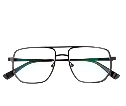 Ultralight Titanium Pilot Blue Cut Glasses for Men - New Fashion Business Eyeglass Frame