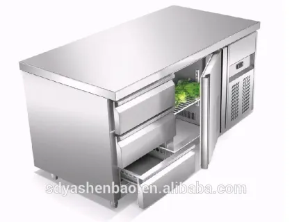 Drawer Refrigerator/Worktable Top With 9 drawers/worktable refrigerator