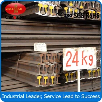 Standard 24kg Light Rails Steel Products 55Q 50Q Q235 Steel Rails