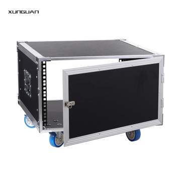 4-Color Option Aluminum Flight Rack Case with Wooden/Transparent Door