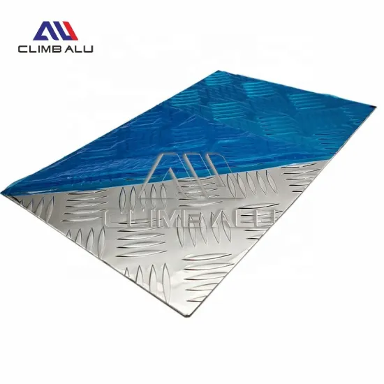 Hot Selling Anti-Slip 5-Bar Aluminum Diamond Tread Kick Sheet for Building Wall Protection