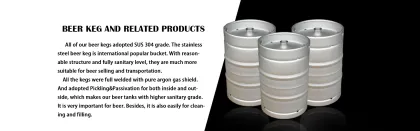 Stainless Steel Commercial Craft Beer Kegs 5L-50L: Types A, D, S, G