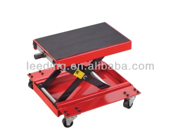 Motorcycle Center Jack Scissor lift 1100LB Garage Shop support stand with a Pan