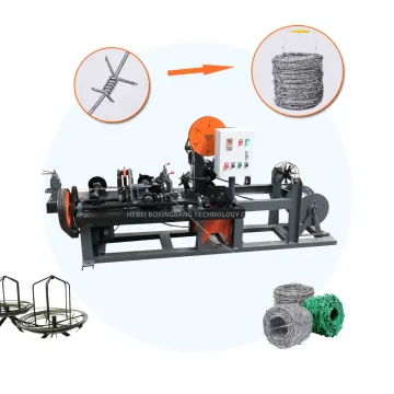 CNC Controlled Automatic Single Wire Barbed Wire Making Machine