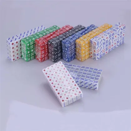 10PCS/Lot 6 Sided Portable Table Games Dice 14MM Multicolor Acrylic Round Corner Dice Board Game Dice Party Gambling Game Dice