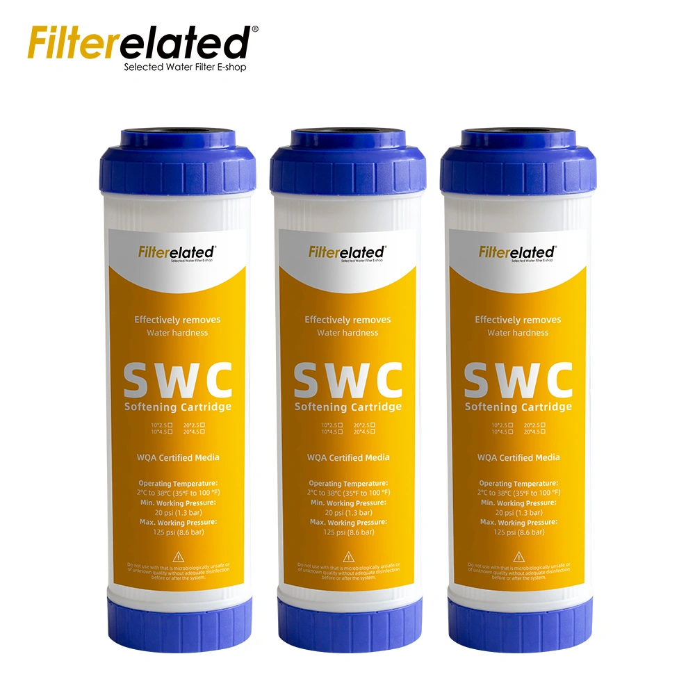 Filterelated Brand10 Inch Refillable Cation Water Softening Filter Ion