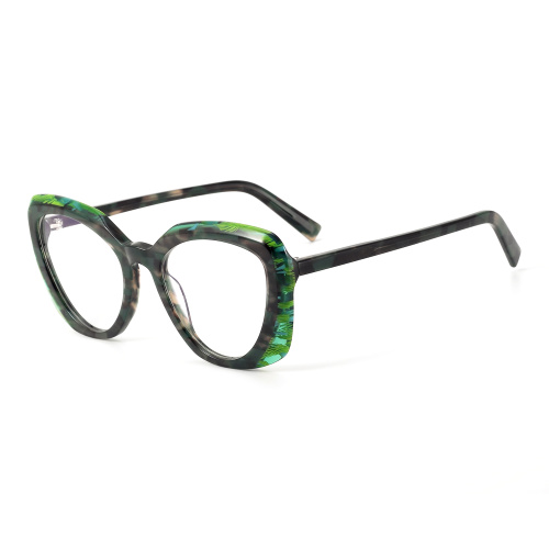Lamination Acetate Frame For Woman Cat Eye Lamination Acetate Glasses Manufactory