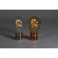 Moon and star LED filament rechargeable light bulb