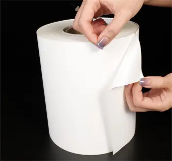 Thermal Synthetic Polypropylene Acrylic Yellow Glassine