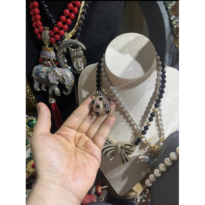 Broche de joaninha retrô e fofo