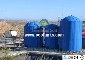 Enamel coating steel industrial water tanks , porcelain ena