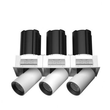 Tuya 220V European 5-Star Low UGR Three-Head Linear Spotlight