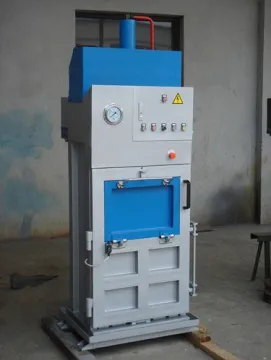 Beverage pack baler with trough