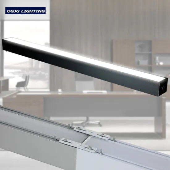 Architectural LED Linear Pendant Lights: 2ft to 8ft Office Suspension Lighting