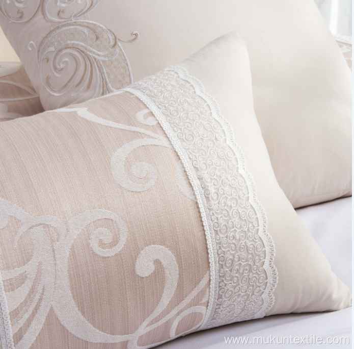 Bedding sets Luxury lace microfiber polyester bed quilt