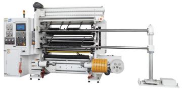 Automatic high-speed packaging film slitting machine