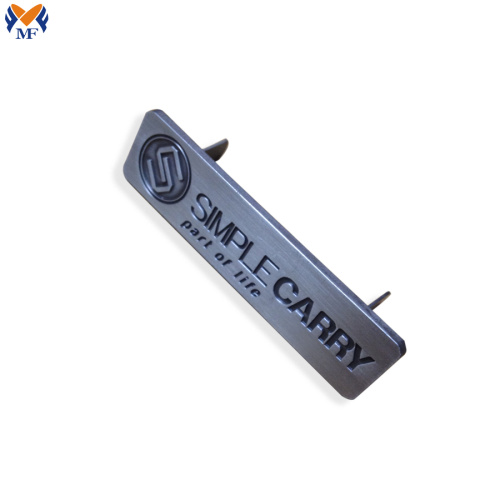 Custom nickel plating metal logo for bags