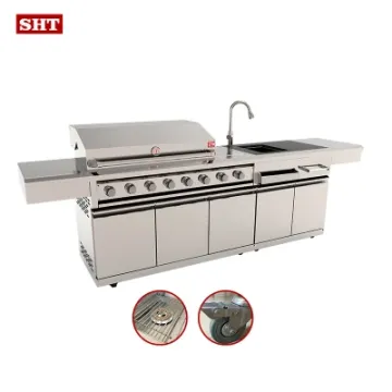 Modern Simplicity Outdoor Kitchen Cabinet Barbecue Machine Grill