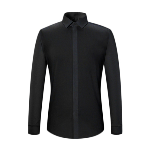 Unique design custom logo luxury man shirt fashion eco-friendly fabric dress shirt