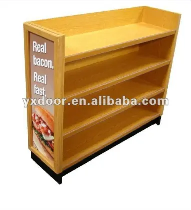 store bread shelf / wood bread display