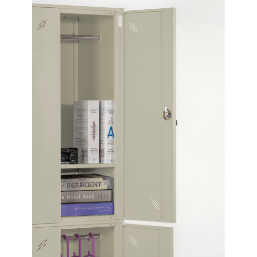 Employee Lockers for Sale Narrow Side 6 Door Steel Gym Lockers Supplier