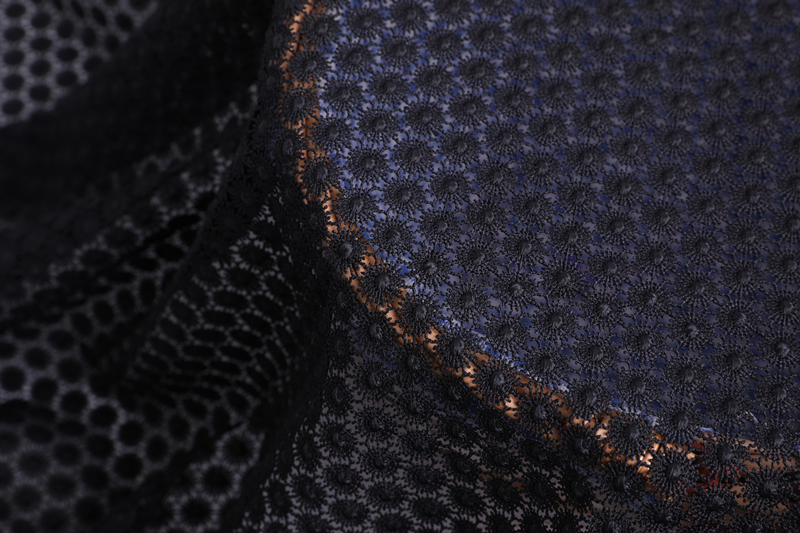 Shiny Poly Chemical Lace Fabric