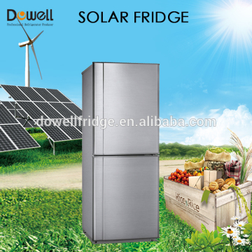 Top fridge bottom freezer combi 24v solar dc fridge/ refrigerator from manufacturer R-200BK