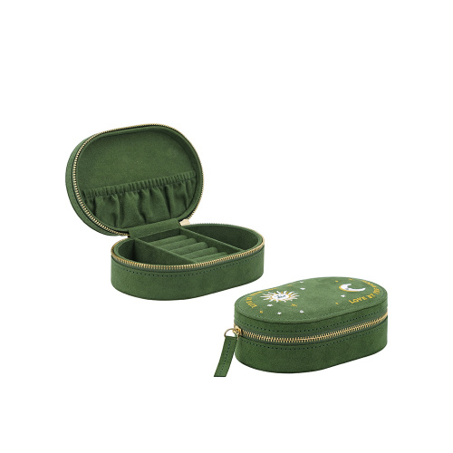Portable Travel Velvet Jewelry Storage Organizer Case Box