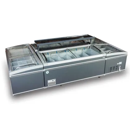 Beef/Mutton/Chicken Display Island Freezer with LED Lighting On Sale