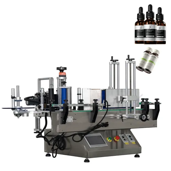 Movable Desktop Label Sticker Printer & Automatic PET Bottle Labeling Machine