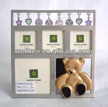 zinc alloy bear,tin alloy photo frame,metal frame
