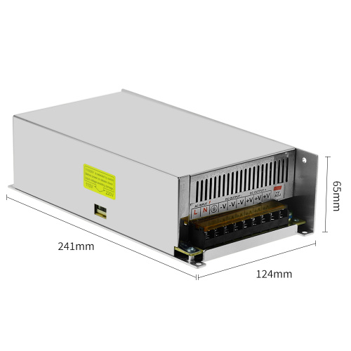 Fuente de alimentación de caja metálica Super Power 12V 50A