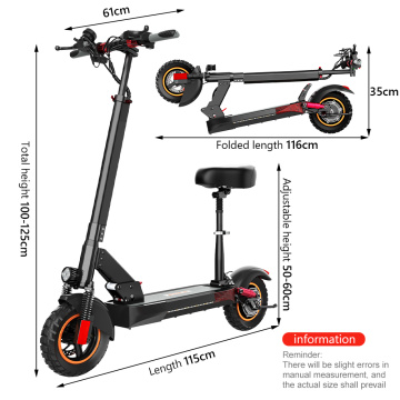 USA UK EU in Stock Electric Scooter with Seat 10" Off Road Tires Foldable E Scooter