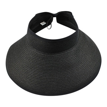 Women`s Summer Wide Brim Visor Hat Foldable Straw Sun Visor W/cute Bowtie Hat Sun Visors Hats For Women Ladies Leisure Cap