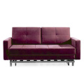 Lila Tyg Loveseat Futon Soffa Cum Bed