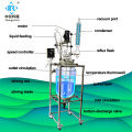 Jacketed glass reactor vessel 50l