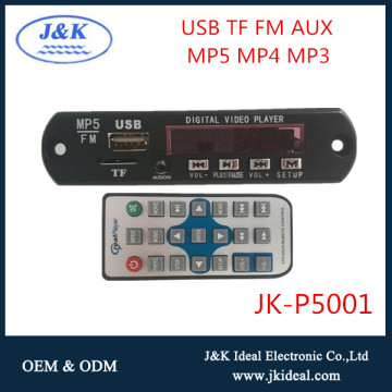 Car bluetooth fm audio USB mp3 mp4 mp5 video player module