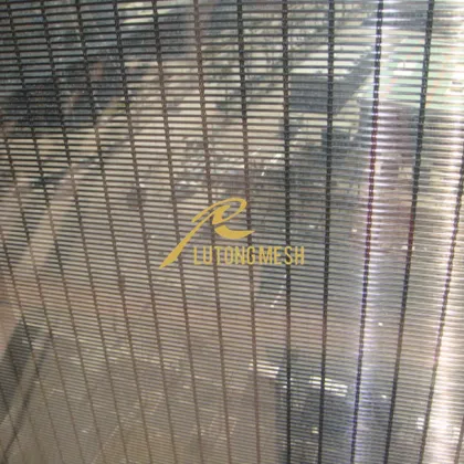 Architectural metal curtain wall mesh for facade cladding