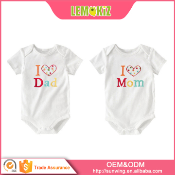 2016 Hot White Infant Baby Newborn Short Sleeves Baby Romper Set