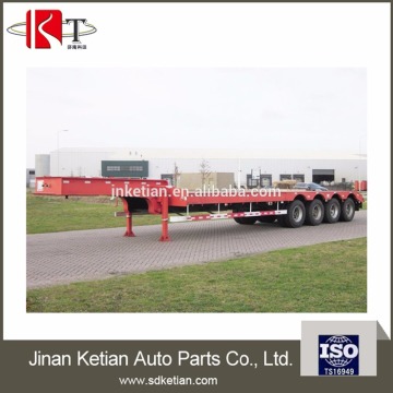 heavy duty 4 axle low bed semi trailer