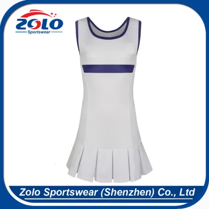 Factory latest style sports wear team tennis dress