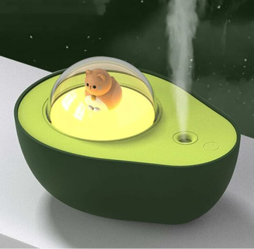Avocado -Luftbefeuchter Nachtleuchte: Klimaanlagen Büro Büro Luftbefeuchtungsspray Geschenklampe