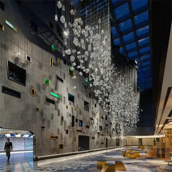 Creative Artistic Cube Crystal Large Custom Chandelier