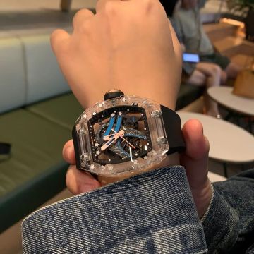 Siri Fantasy Crystal: Berkualiti tinggi, Pergerakan Mekanikal Mewah jam tangan untuk lelaki