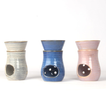 Flamed Fancy: Glazed Color Ceramic Fragrance Candle Oil Burner and Wax Melt Warmer